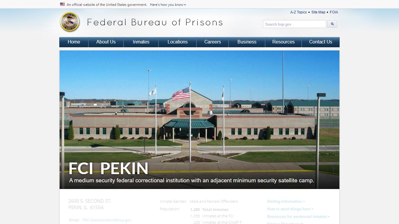 FCI Pekin - BOP
