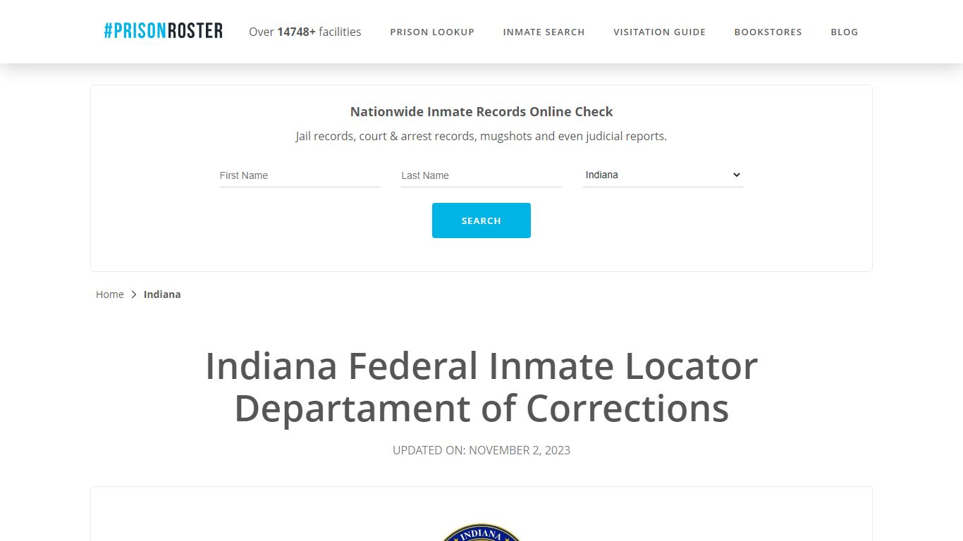 Indiana Federal Inmate Search - Prisonroster